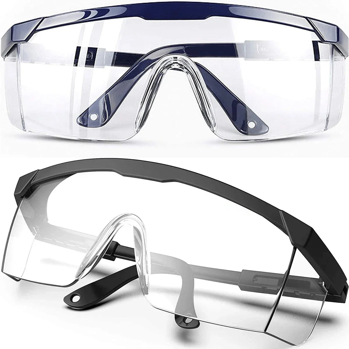 12 Uds. Gafas de seguridad antisalpicaduras para el trabajo, gafas protectoras para los ojos, gafas de laboratorio, gafas protectoras industriales a prueba de viento y polvo, gafas para ciclismo 