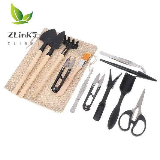 13 Pcs Plant Garden Tools Set For Succulents Potted Plants Seedling Starter Spade Pruning Tweezers Scissors