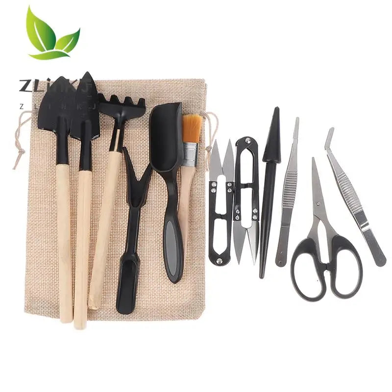 13 Pcs Plant Garden Tools Set For Succulents Potted Plants Seedling Starter Spade Pruning Tweezers Scissors