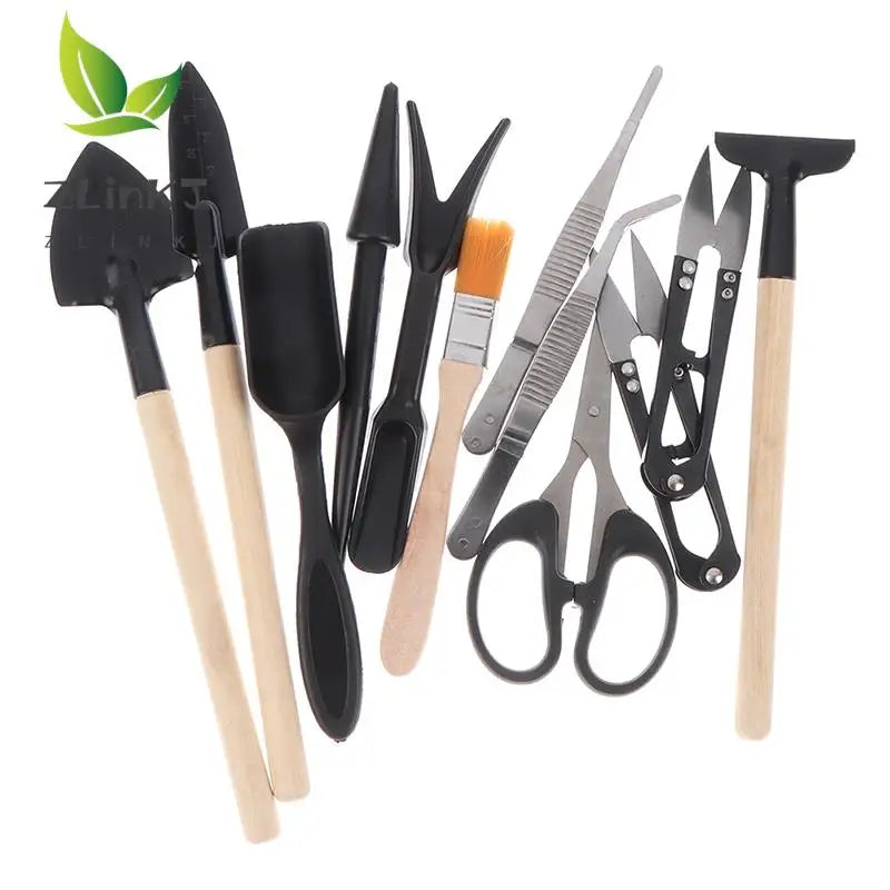 13 Pcs Plant Garden Tools Set For Succulents Potted Plants Seedling Starter Spade Pruning Tweezers Scissors