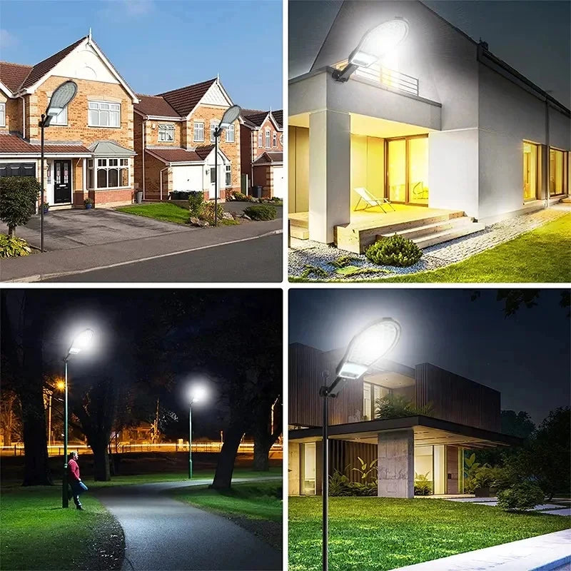 Luz Solar LED para exteriores, potente lámpara Solar de pared para jardín, Sensor de movimiento, luces solares, lámpara de calle impermeable, 46/57Led, 1 ud. 