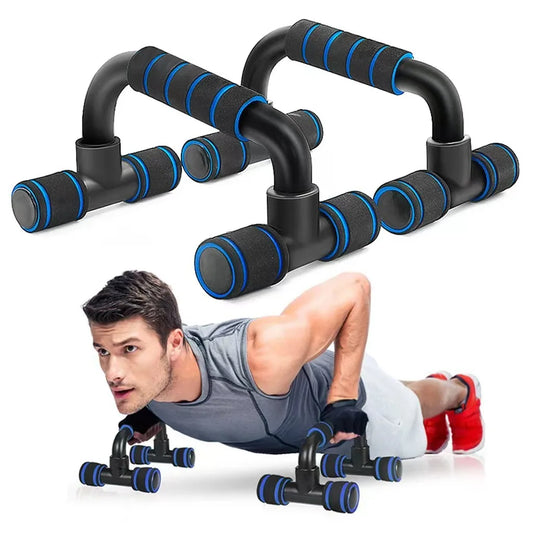 Estante de realce en forma de I, equipo de Fitness, agarre de esponja de mano, entrenamiento muscular, barra de realce, pecho, gimnasio en casa, culturismo, 1 par 