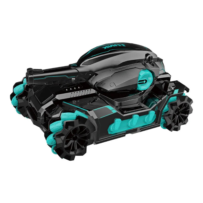 2,4G bomba de agua RC tanque RC coche luz música dispara juguetes para niños vehículo rastreado Control remoto tanques de guerra tanques de radiocontrol 