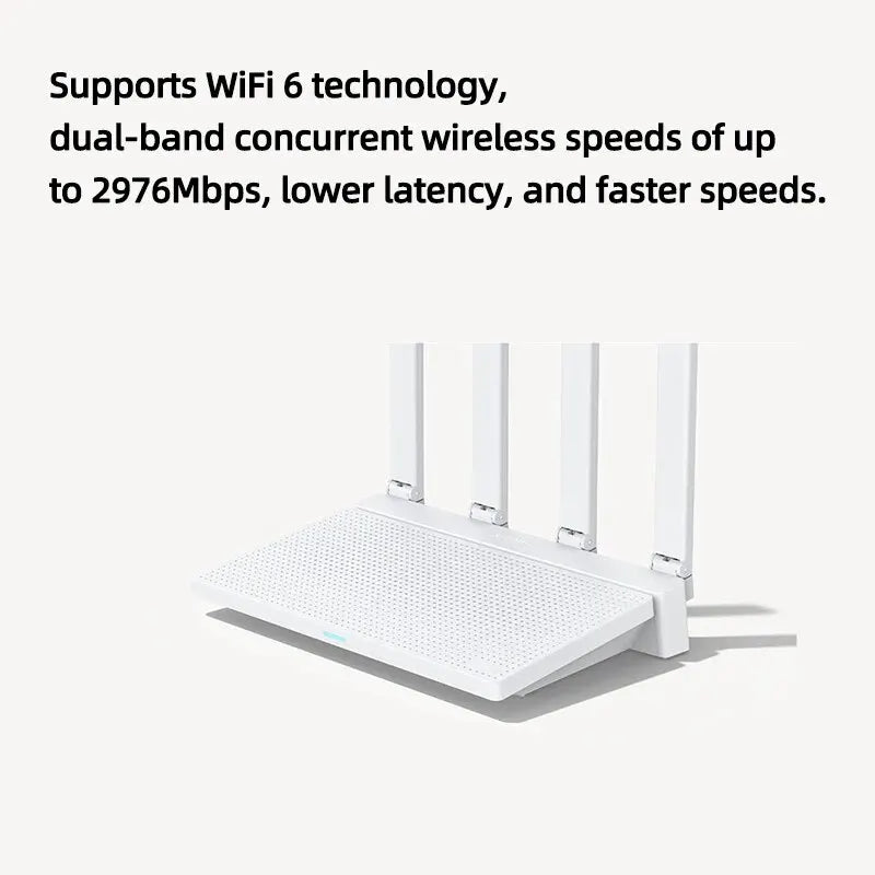 2023 nuevo enrutador Original Xiaomi AX3000T 2,4 GHz 5GHz 1,3 GHz CPU 2X2 160MHz WAN LAN LED conexión NFC para juegos de oficina en casa Mi 