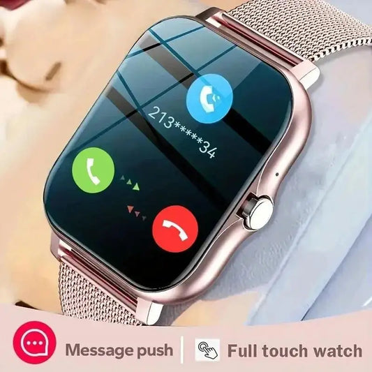 Reloj inteligente 2023, teléfono Android, pantalla a Color de 1,44 pulgadas, Bluetooth, llamada, oxígeno en sangre/monitoreo de presión, reloj inteligente para mujeres y hombres 