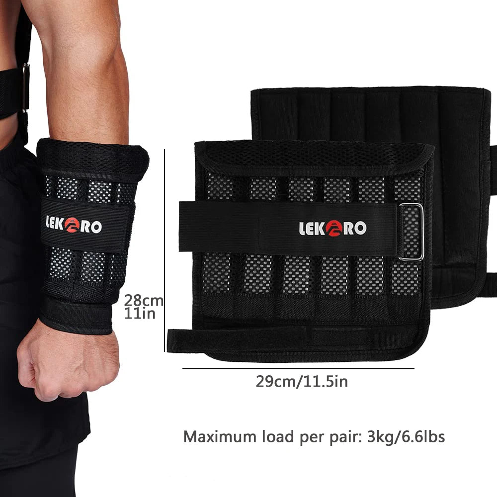 Traje de entrenamiento con pesas ajustable, 20kg, bolsa vacía, chaleco para correr, entrenamiento de fuerza de manos y pies, ropa de entrenamiento físico 