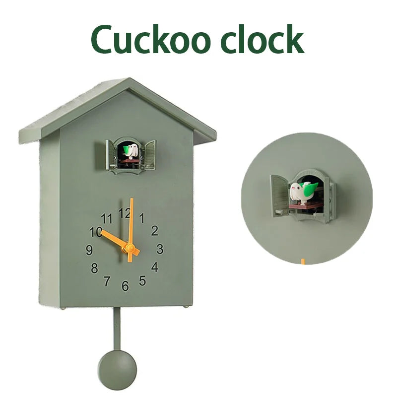 20x25cm Cuckoo Quartz Wall Clock Modern Bird Home Living Room Hanging Watch Horologe Clocks Timer Office Home Decoration Gifts