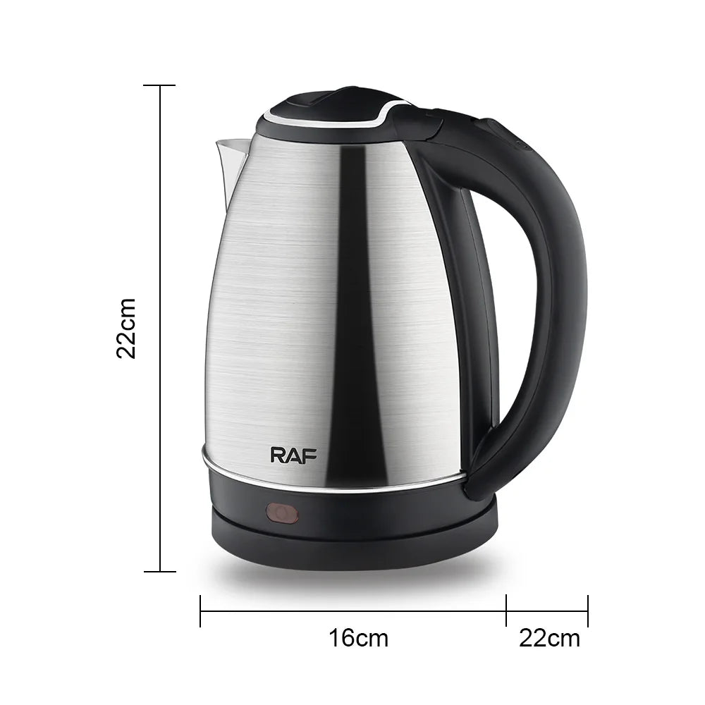 Hervidor eléctrico de 2L, electrodomésticos de cocina de acero inoxidable, hervidor inteligente de 1500W, hervidor con silbato, termo Samovar para té y café, regalo 