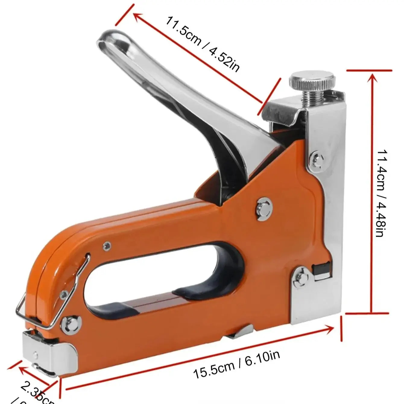 Grapadora 3 en 1, grapa para pistola de clavos, herramienta para muebles de alta resistencia para madera, acero inoxidable, herramienta manual de carpintería de Metal para el hogar/bricolaje 