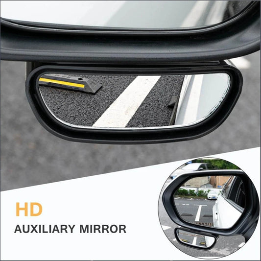 Espejo retrovisor lateral gran angular ajustable de 360 ​​grados, espejos convexos de punto ciego para estacionamiento inverso de coche, espejo retrovisor auxiliar