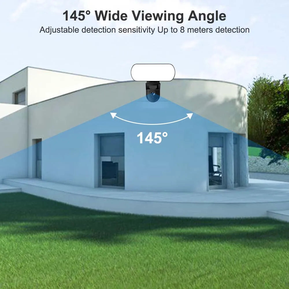 Cámara reflectora WiFi Tuya de 3MP, lámpara de pared para jardín de 10W, cámaras de seguridad para exteriores, detección PIR IP65, Sensor inteligente de luz, alarma y Audio