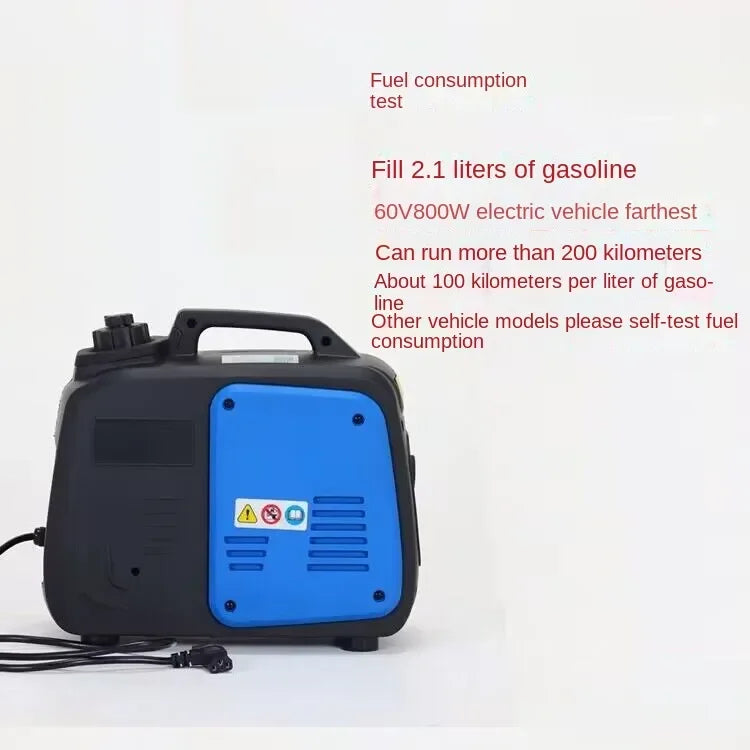 Generador de gasolina remoto universal 48v60v72v extensor de rango eléctrico de dos ruedas batería de coche de tres ruedas pequeña instalación gratuita 