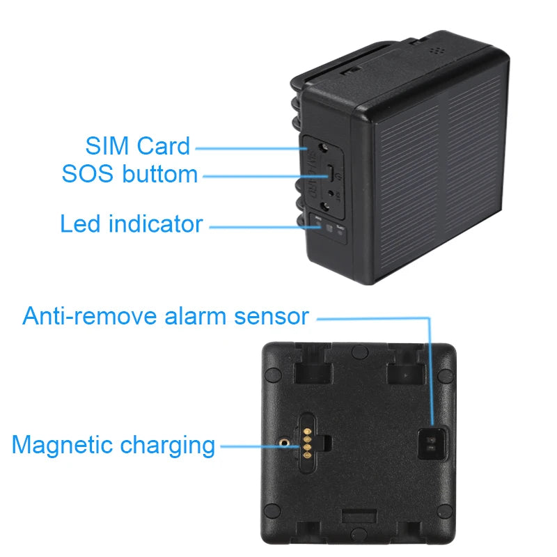 Rastreador GPS Solar 4G RF-V24C 4000mAh ganado vaca oveja caballo animales coches dispositivo de seguimiento imán Monitor de voz localizador gps inteligente 