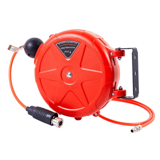 8mm Automatic Retractable Hose Reel Car Wash Garden Irrigation Water Tube Holder Wall Mount High Pressure Waterpipes Roller