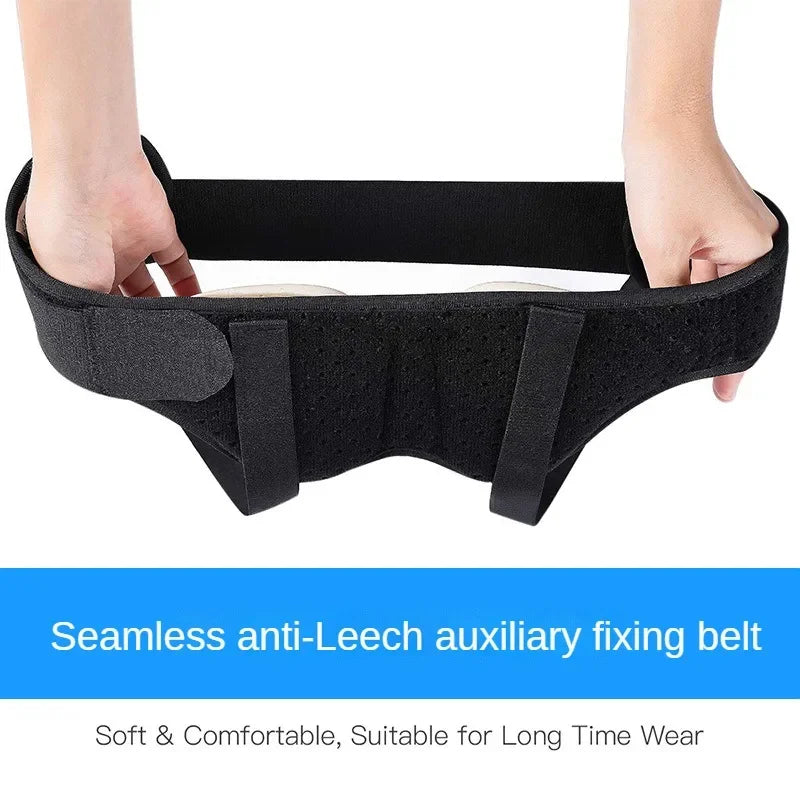 Cinturón ajustable para Hernia para adultos, soporte para la ingle Inguinal, bolsa inflable para Hernia con 2 almohadillas de compresión extraíbles para aliviar el dolor 