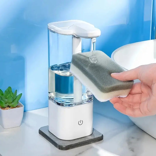 Máquina desinfectante de manos con Sensor automático, máquina de jabón para platos, champú corporal de baño, detección de distancia inteligente, dispensador para el hogar y la cocina 