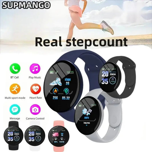 Reloj inteligente B41 Real Stepcount, reloj inteligente multifunción conectado a pasos para hombres y mujeres, adecuado para Android 