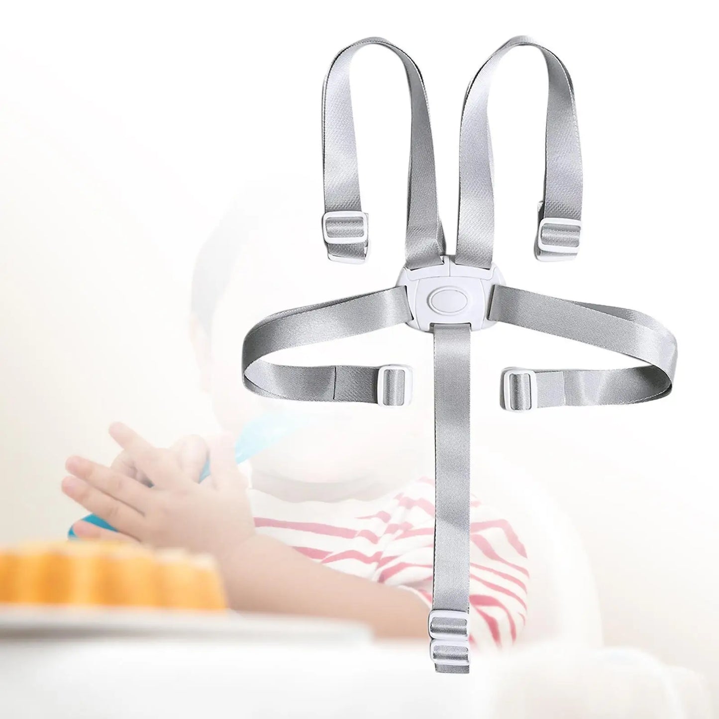 Baby Safety Belt Adjustable 5 Point Harness Baby High Chair Straps Seat Belts Lunch Seat Car Fixed Belts For Child Kid Stroller