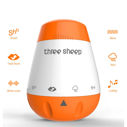 Máquina de ruido blanco para bebés, Sensor de voz y música inteligente, terapia de ayuda para dormir mal, generador de Monitor de sonido para bebés, juguete relajante 