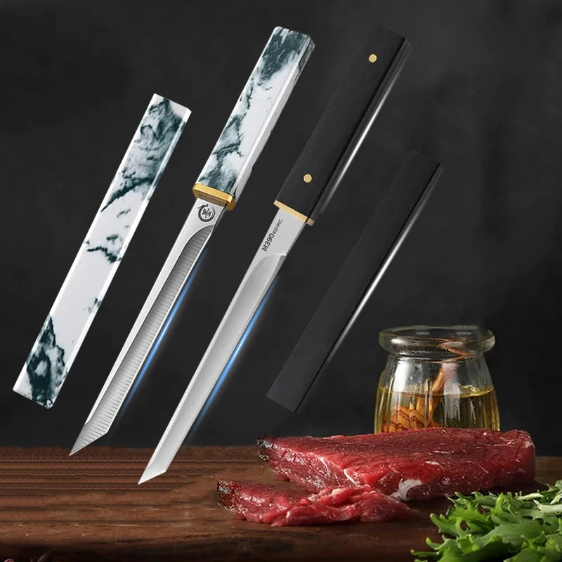 Cuchillo multiusos para barbacoa, cuchillo para cortar pescado, fruta, carne, mango de plástico, cuchillos de cocina, cuchillo afilado para deshuesar carnicero y Chef, cuchillo para carne 