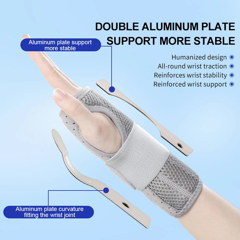 Breathable Wrist Support Professional Splint Wrist Brace Protector Band Arthritis Carpal Tunnel Hand Sprain Tendinitis Wristband