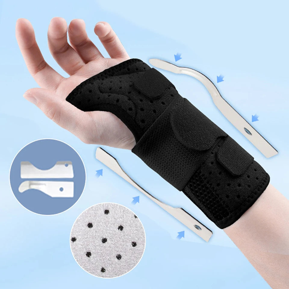 Breathable Wrist Support Professional Splint Wrist Brace Protector Band Arthritis Carpal Tunnel Hand Sprain Tendinitis Wristband