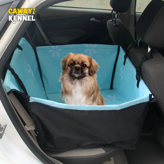 Caseta de CAWAYI, transportadores para mascotas, protector para asiento de coche para perros, estera para gatos, manta, hamaca trasera, Protector, transporte para perro 