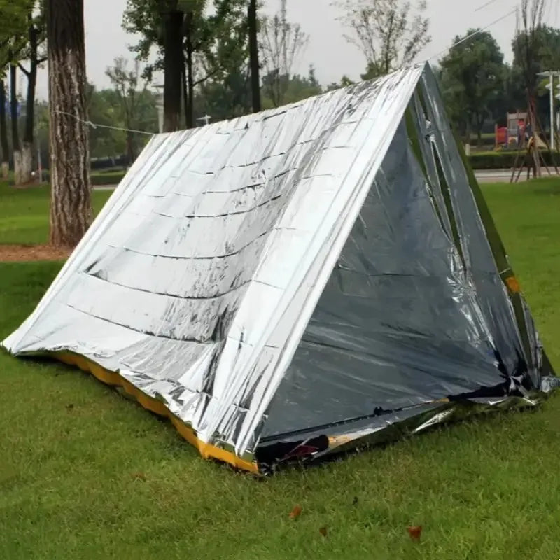 Tienda de campaña de emergencia, saco de dormir de supervivencia, manta de emergencia térmica impermeable, saco Bivy, herramienta de supervivencia al aire libre, equipo de emergencia 