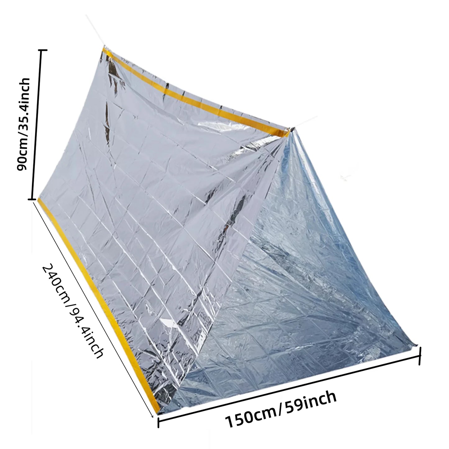 Tienda de campaña de emergencia, saco de dormir de supervivencia, manta de emergencia térmica impermeable, saco Bivy, herramienta de supervivencia al aire libre, equipo de emergencia 