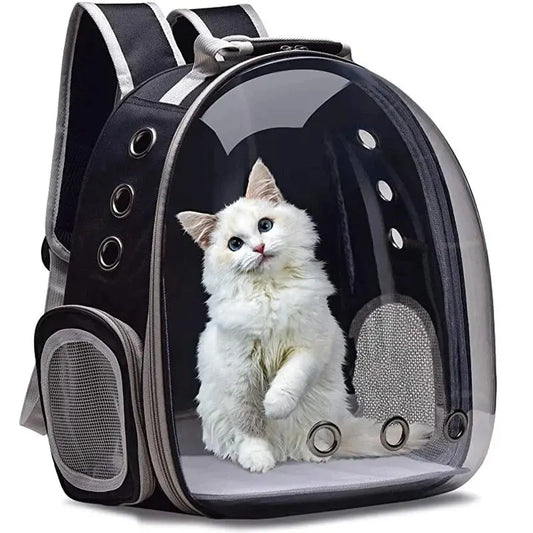 Mochila transportadora de mascotas para gatos, cápsula transparente, mochila para mascotas con burbujas, Animal PEQUEÑO, cachorro, gatito, pájaro, transportador de mascotas transpirable para viajes 