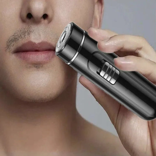 Compact & Convenient Electric Razor for Men - USB Rechargeable, Wet & Dry, Easy One-Button Use - Perfect for Home, Car & Travel!