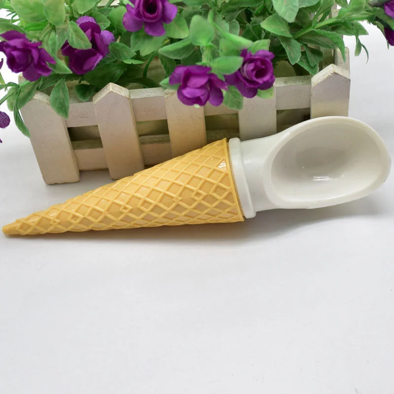 Cucharas de helado en forma de cono, Mango antideslizante, máquina para hacer bolas de melones y Yogurt congelados, herramienta para bolas de masa para galletas de frutas, accesorios de cocina 