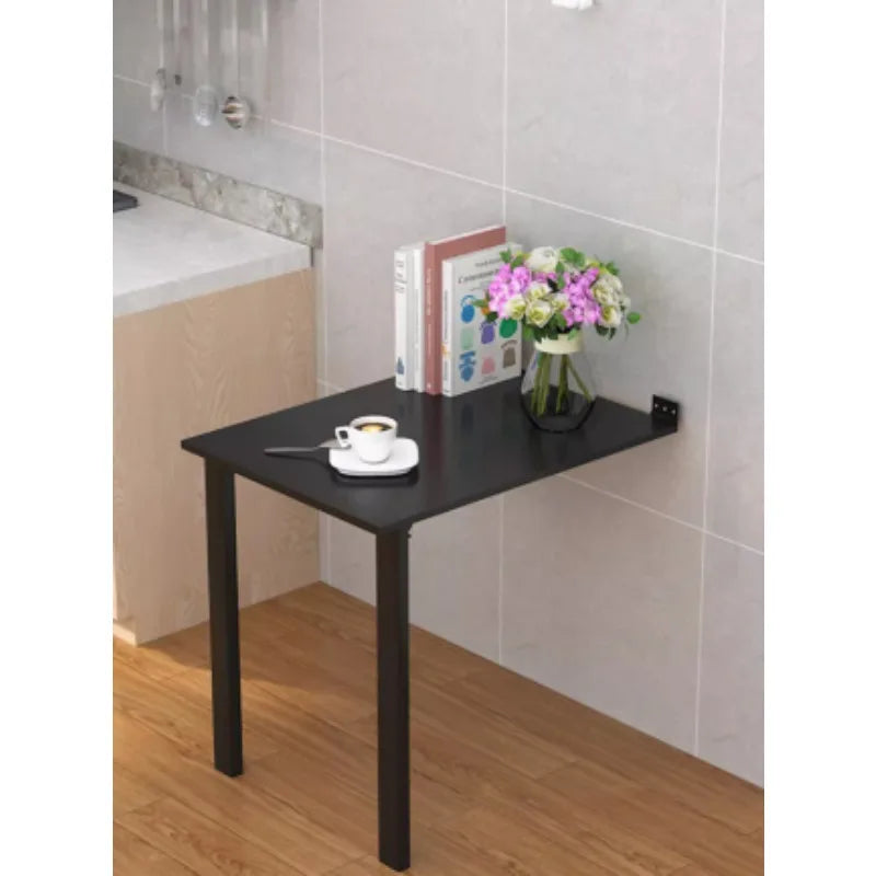 Customized wall mounted folding dining table, retractable invisible household multifunctional wall table