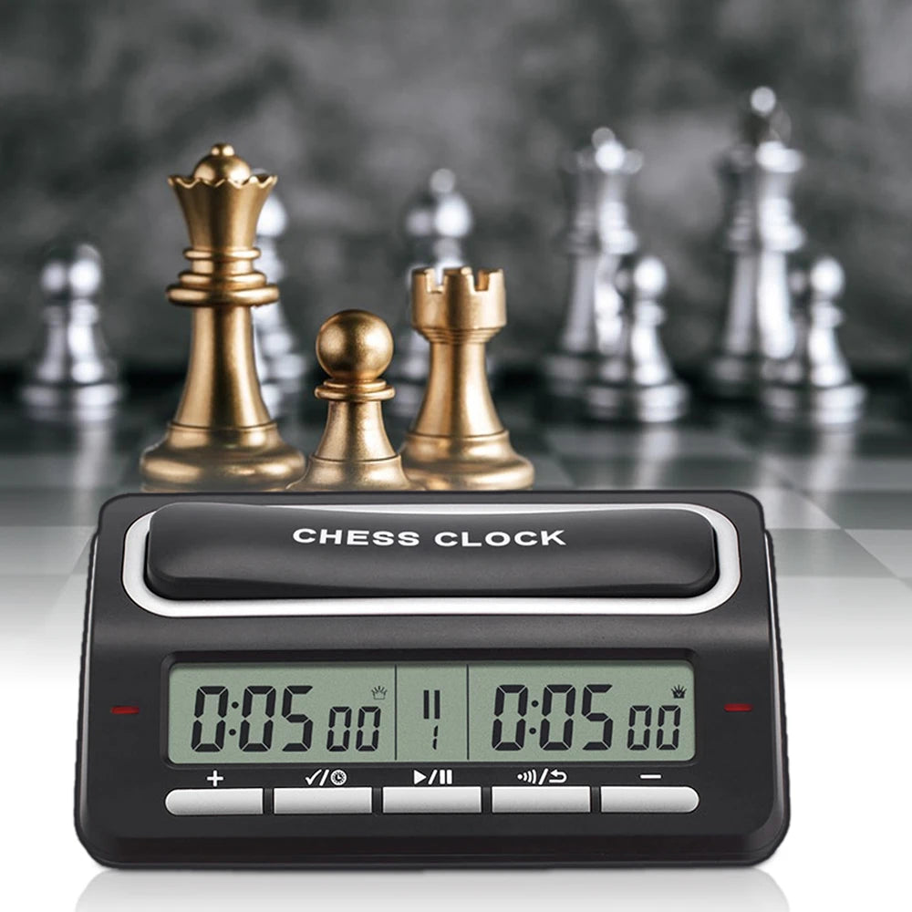 Digital Chess Clock Chess Game Timer with LED Indicator 39 Pre-set Timing System for International Chess