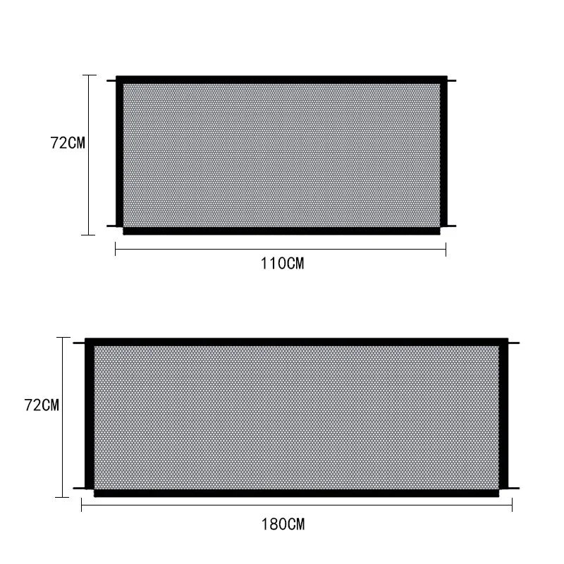 Dog Gate Ingenious Mesh Dog Fence For Indoor and Outdoor Safe Pet Dog gate Safety Enclosure Pet supplies baby safety gate