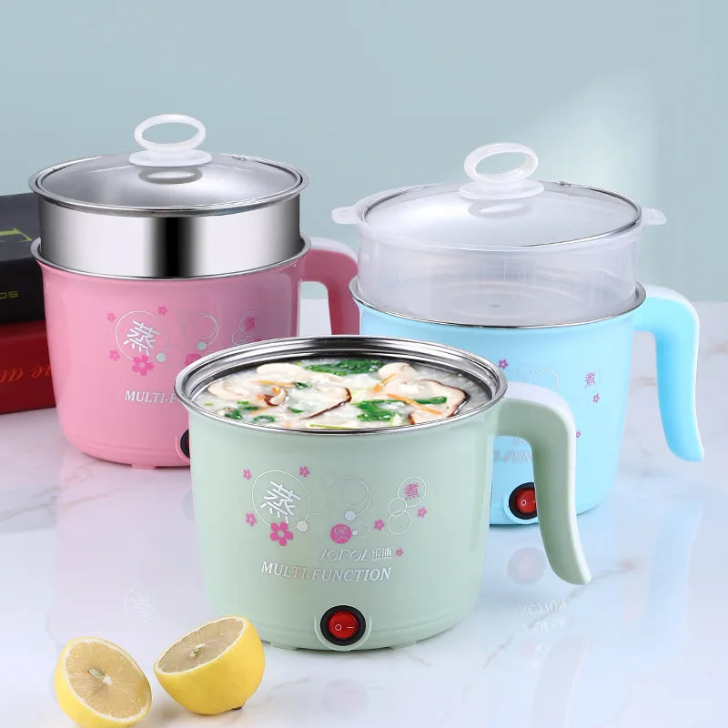 Electric Cooker Home Multifunction Hot Pot 1-2 People Heating Pan Cooking Pot Machine Mini Rice Cooker Kitchen Appliances