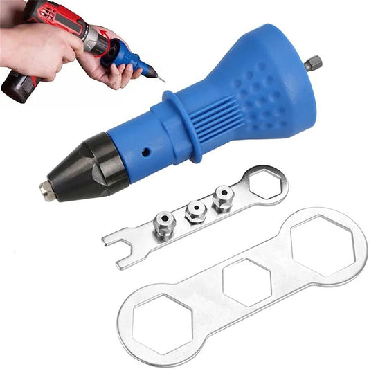 Electric Rivet Nut Gun Riveting Tool For Cordless Drill Riveter Cordless Riveting Drill Adaptor Nut Manual Riveter Rivnut Tool