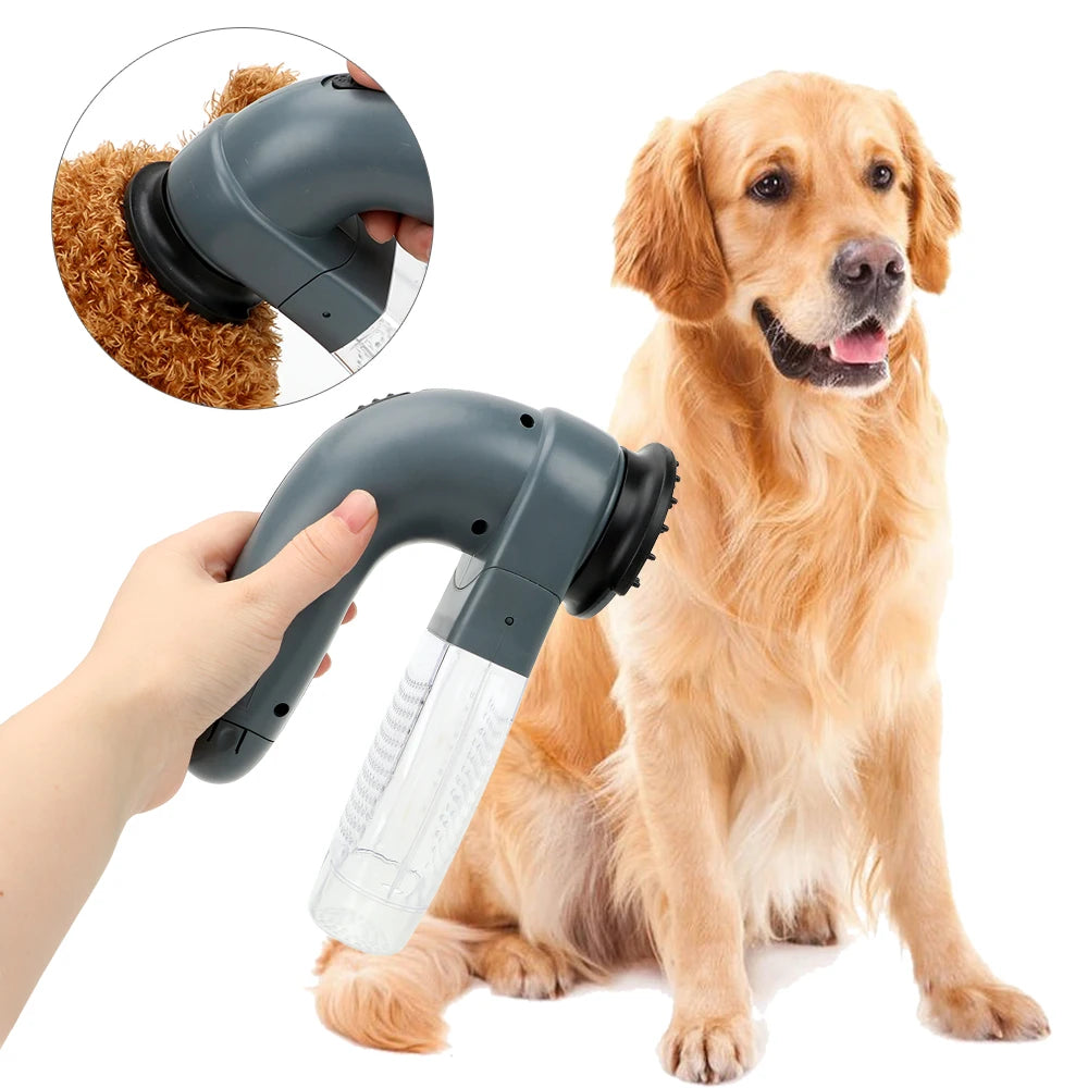 Dispositivo eléctrico de succión para gatos, perros, animales, peine para el pelo, limpiador de piel al vacío, succión fuerte, aseo para mascotas, cortapelos para perros y gatos 