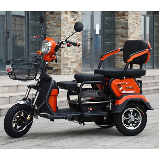 Triciclo eléctrico para personas mayores, Scooter de movilidad con reposabrazos, Scooter Eléctrico de ocio, Mini triciclo portátil pequeño para discapacitados de 3 ruedas 