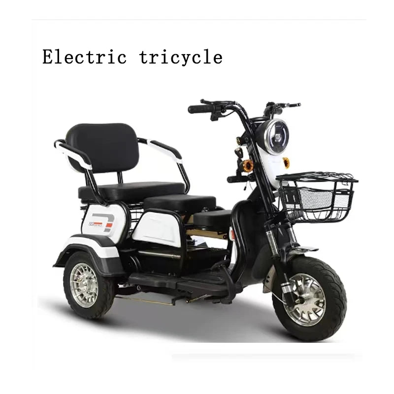 Triciclo eléctrico para personas mayores, Scooter de movilidad con reposabrazos, Scooter Eléctrico de ocio, Mini triciclo portátil pequeño para discapacitados de 3 ruedas 