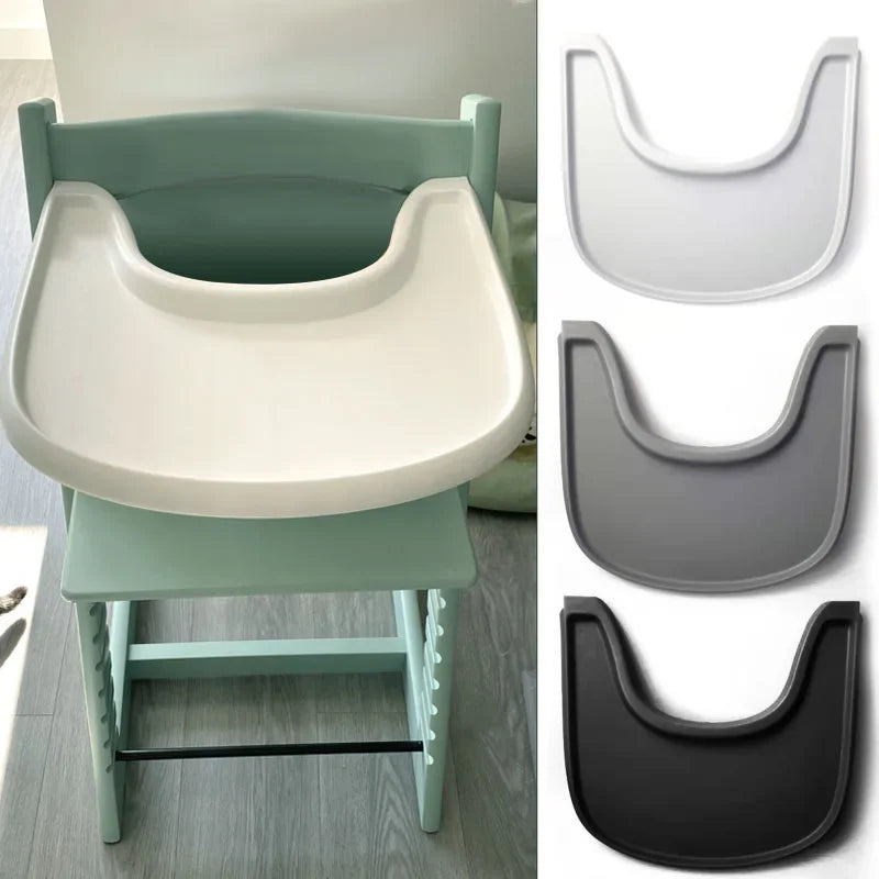 Silla de crecimiento para niños, plato de comedor, silla de alimentación para bebés, plato de mesa de comedor, bandeja de asiento alto ABS, accesorios para sillas de comedor 