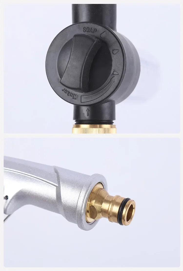 High Pressure Car Wash Foam Pots Lances Irrigation Tools Adjustable Metal Sprinkler Garden Watering Hose Sprinkler