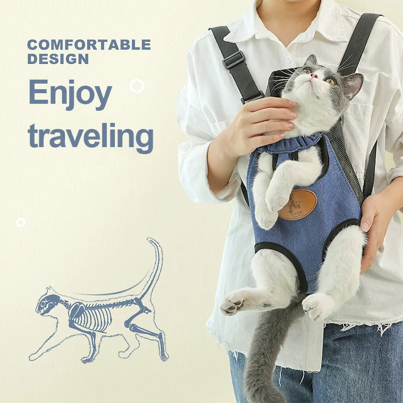 Hoopet-portador Gato para mascotas, bolsa de viaje a la moda, mochila para perros, bolsas transpirables para mascotas, portador de hombro para cachorros 