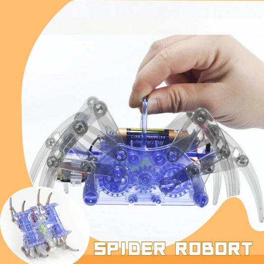 Hot Sale New Electric Robot Spider Toy DIY Educational Stem Robotic Assembles Kits for Kids Christmas Halloween Birthday Gifts