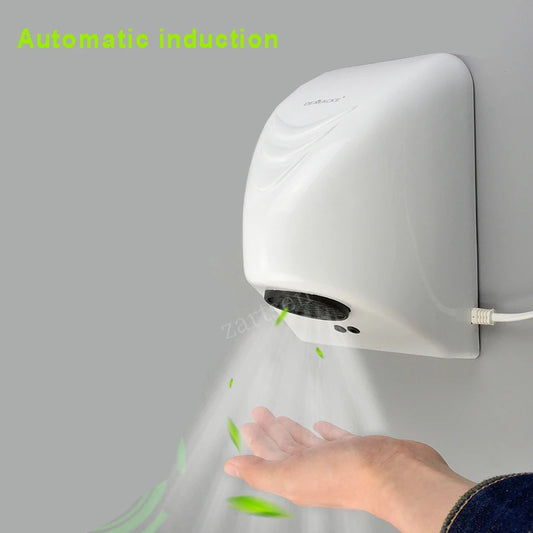 Secador de manos automático para Hotel, Sensor de secador de manos automático, dispositivo de secado de manos para el hogar, calentador eléctrico de aire caliente para baño, viento 