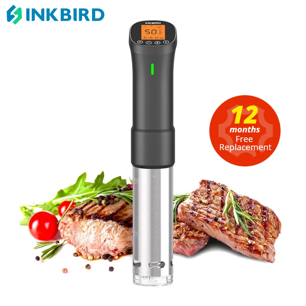 Olla de cocción lenta INKBIRD ISV-200W Wi-Fi culinaria Sous Vide de precisión con circulador de inmersión de 1000W y componentes de acero inoxidable 