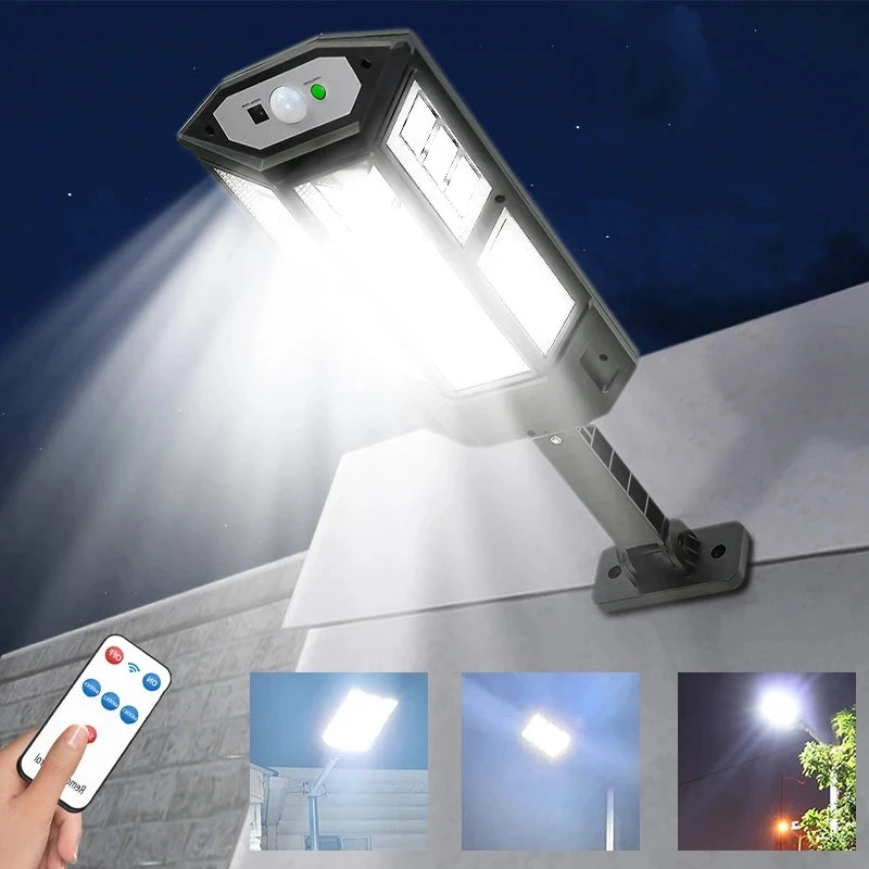 Irradiation 300㎡ 600LM Solar Lights Outdoor Sunlight Motion Sensor Light 3Modes Waterproof Garden Street Wall Outdoor Solar Lamp