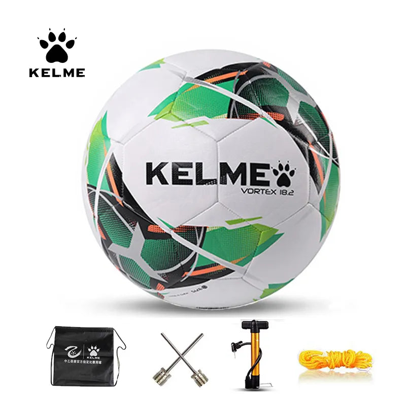 KELME Balón de fútbol profesional TPU Tamaño 3 Tamaño 4 Tamaño 5 Rojo Verde Goal Team Match Pelotas de entrenamiento Máquina de coser 9886130 