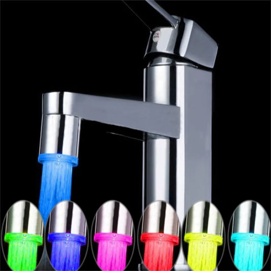 Grifo LED con luz genérica, cambio de 7 colores, cabezal de pulverización para ducha, aireador de cabezal de baño y cocina, boquilla para grifo