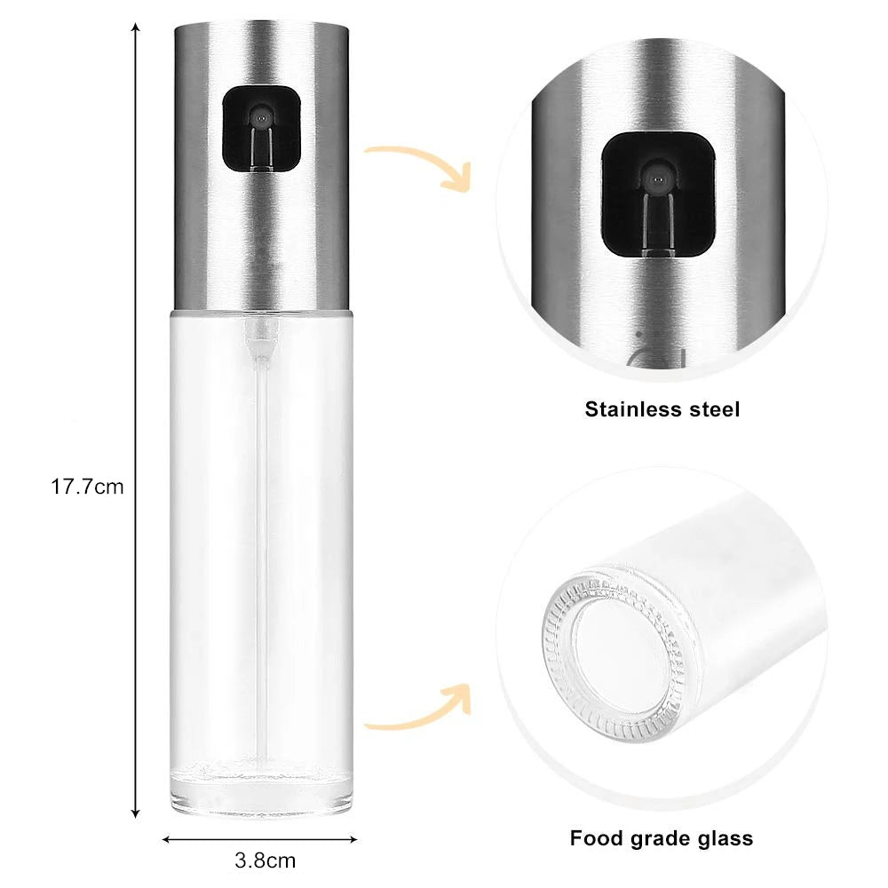 LMETJMA Pulverizador de Aceite para Cocinar Pulverizador de Aceite de Oliva señor con Embudo Botella pulverizadora de Aceite de Oliva para Ensalada BBQ Hornear 